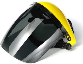 TuToy Schweißmaske Clear Face Shield Bildschirmmaske Visiere Augengesichtsschutz Kratzfeste Linse - Hellgrau