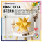 folia 811/1515 - Bastelset Bascetta Stern, Transparent hellgelb, 15 x 15 cm, 32 Blatt, fertige Größe des Papiersterns ca. 20 cm, mit ausführlicher Anleitung - ideal zur zeitlosen Dekoration