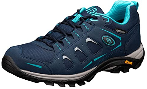 Brütting Mount Frakes Low Damen Cross-Laufschuh, Marine/grau/türkis, 44 EU
