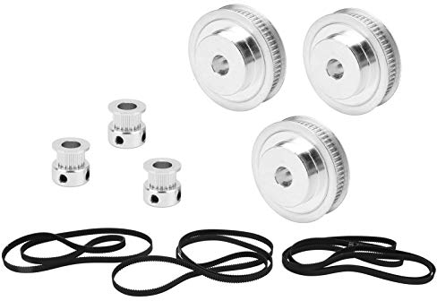 Zahnriemen, 20 Zähne/60 Zähne Synchronrad Starke Zahnscheibe 8mm Bohrung 2GT610/852/1220/mm Zahnriemenscheibe für Fräsmaschinen Umformmaschinen Zahnradfräsmaschinen
