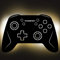 Elbeffekt Gaming Controller SW Lampe aus Holz - personalisierbares Geschenk für Männer - Gaming Zimmer Deko - Gamingpad Lampe - personalisierbar zum Hinstellen/Aufhängen - persönliches Geschenk