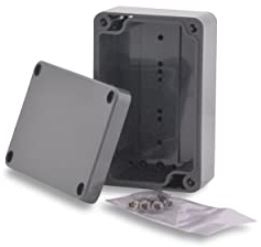 BOXEXPERT Kunststoff-Gehäuse Serie Elbe 98x64x36mm IP 65 grau RAL7035 Schaltschrank Verteilerkasten