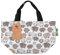 ECO CHIC leichte faltbare Lunchtasche | Wasserabweisende, isolierte Kühltasche für Arbeit/Picknicks/Wandern/Camping-Grillabende (Süße Schafe Blau)
