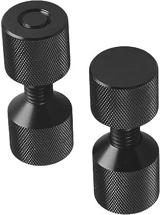 Perfeclan 2Pcs 1-1/8 Two Hole Alignment Pins Set Practical Flange Alignment Pin Easy Installation Accessory Black Portable Tool Firm