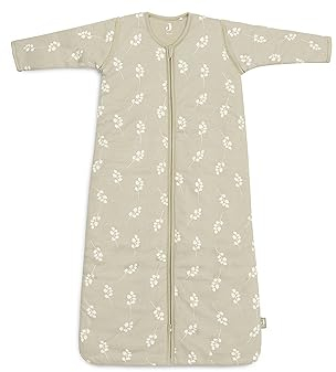 Jollein Schlafsack Baby - Twig, Olive Green - 90 cm - Baumwolle - 2.0 bis 3.0 Tog - Abnehmbare Ärmel - Baby Schlafsack - Olivgrün