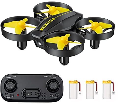DEVASO Mini Drohne für Kinder und Anfänger mit 3 Akkus Quadrocopter RC Drone, Mini Helikopter mit Kopfloser Modus Throw’N Go, 3 Geschwindigkeitsmodi, Spielzeug Drohne für Anfänger Kinder