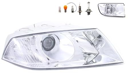 Johns, Scheinwerfer Halogen Front kompatibel zu Skoda Octavia 1Z 04-08 DE-H1 H7 Rechts + Nebelscheinwerfer + Leuchtmittel