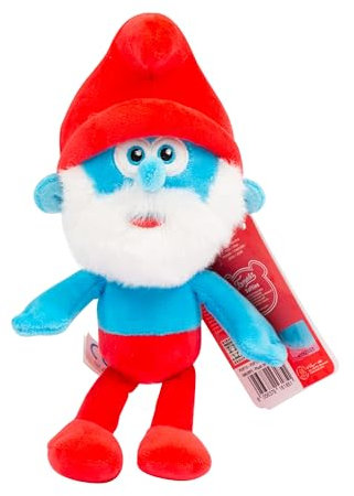 Giochi Preziosi Puffi - Peluche Del Grande Puffo Del Classico Film Dei Puffi, Misura 20 Cm, Con Dettagli, Da Regalare A Ragazzi E Ragazze Di Qualsiasi Età