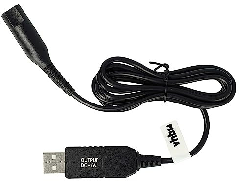 vhbw Ladekabel kompatibel mit Braun BT 7350, BT 7940, HC3050, BT 7320, HC5010, BT 7330, BT 7340 Rasierer - Netzkabel, 120 cm
