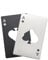 Stainless Steel Beer Caps Cans Openers,Bottle Openers 2Pcs,Poker Ace of Spades A Cards Water Bottles Openers,Wallet Card Type Bottle Openers(Silver & Black)