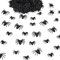 VIKY® 100 Stück Halloween Deko Realistische Spinne Klein, Halloween Spinnen Deko, 2 Größen Kunststoff Spinnen Dekoration, Halloween StreichSpinne Spielzeug für Halloween Party Narrentag Themenparty