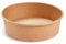 LogiPack GeRo Lot de 50 bols à salade/couvercles en carton kraft - 500 ml - Diamètre : 150 mm x hauteur : 46 mm - Idéal pour transporter des salades et des bols, bols en carton marron rond (bol)