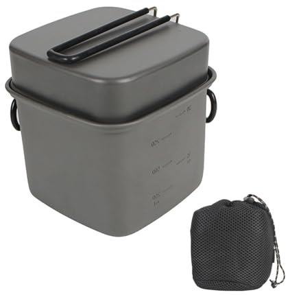 Ustensiles de cuisine de camping | Batterie de cuisine de camping | Équipement de cuisine de voyage | Pots de cuisine d'extérieur | Ustensiles de cuisine de camping en aluminium légers et portables