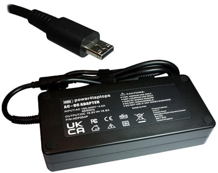 Power4Laptops AC Adapter Laptop Charger Power Supply Compatible With MSI Gaming GP66 Vector HX 12UH