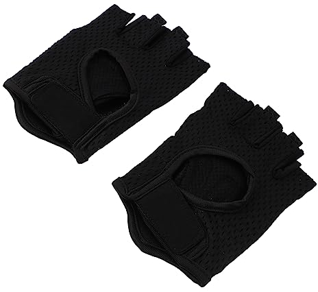 JECOMPRIS 1 Paar Handschuhe Fitness Gloves Gym handschuh Mens Gloves trainingshandschuh angelhandschuh Women Gloves herrenhandschhe rekawiczki zimowe Hirschpfeifen für Auto Nylon Black
