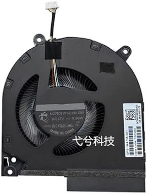 RTDPART Ventilateur de CPU Ordinateur Portable for HP OMEN 16-XD0000SF 16-XD0001NA 16-XD0001NB 16-XD0001NH 16-XD0001NK 16-XD0001NM 16-XD0001NN 16-XD0001NS 16-XD0001NT DC12V 9.6W PLA