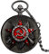 HUIBBGO Retro Bronzo Quarzo Soviet Russia Emblema Partito Comunista Distintivo Orologio da Taschino URSS Distintivi Sovietici Falce Martello Orologio, Colore Grigio