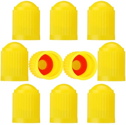 10 Pcs Auto-Reifen Ventilkappen für BMW M3 M4 M5 M6 E39 E60 F30 E90 E46 F10 X5 428i 750i, ABS Kunststoff-Reifen mit Dichtung Accessoires Ventilabdeckung Reifenventil-Kappen für stabilen Reifendruck