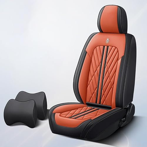 Dmotoauto Autositzbezüge Universal passend für Jeep Grand Cherokee WH Grand Cherokee WK Grand Cherokee WL Patriot Renegade Atmungsaktive Napa Leder Kissenbezüge