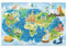Weltkarte Puzzle Berg Puzzle 300 Teile Erwachsene, Clevere Rätsel, Geschicklichkeitsspiel für die Ganze Familie, Holz Farbenfrohes Jigsaws, Geschenkbox Verpackung, Geschenke für Frauen 38x26cm E-886
