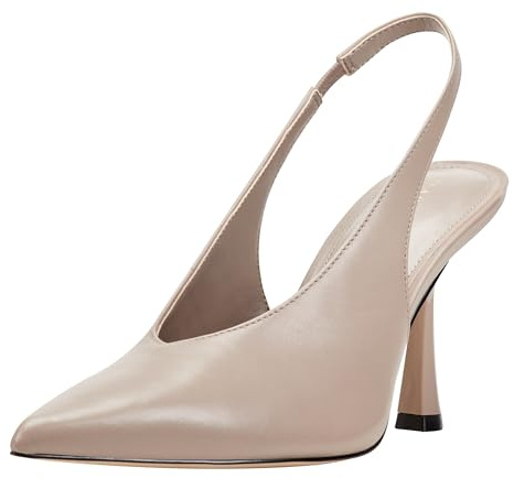 Marc Fisher LTD Women's Esther Pump, Light Natural Leather 110, 6 UK