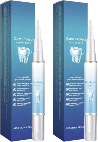 2 Stück Zahnfleisch-Reparatur Gel, Gum Protect Repair Gels, Teeth Repair Gel, Tiefenreinigung Des Zahnfleischs, Natürliche Formel, Gum Shield Therapy Gums Erleichterung ParodontalBehandlung