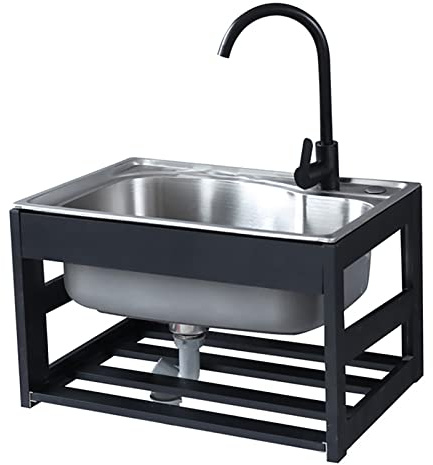 Outdoor Waschbecken Wand Montieren Hand Workstation Utility mit Kalt-und(48x35cm)