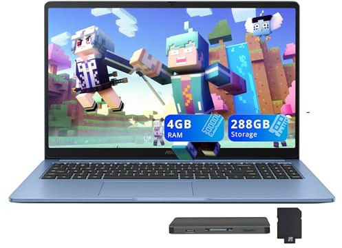 ASUS Chromebook CX15 Ordinateur portable FHD 15,6, Intel Celeron N4500, 4 Go de RAM, 288 Go de stockage (128 Go eMMC + station d'accueil 160 Go), carte graphique Intel UHD, pavé numérique, webcam