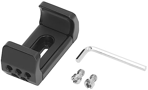 HERCHR Power Bank Holder, 73 x 34 x 34mm / 2.87 x 1.34 x 1.34in Lega di alluminio da 53 a 80mm Larghezza Gamma di fissaggio di montaggio Multi dispositivo di espansione supporto per dispo