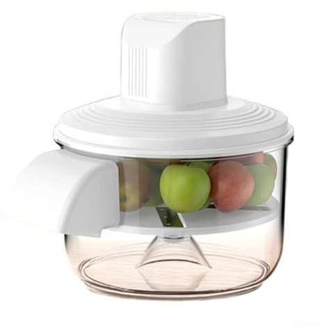Electric Potato Peelers Automatic Rotating Peeler Potato Peeling Machine Rechargeable for Fruits and Vegetables Peeling (White)