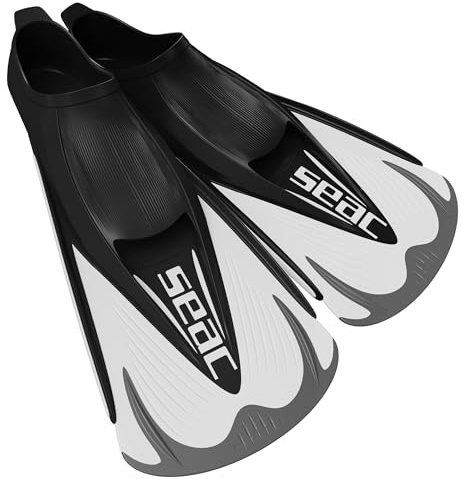 SEAC Speed-S - Aletas Cortas de natación para Entrenamiento en Piscina y mar
