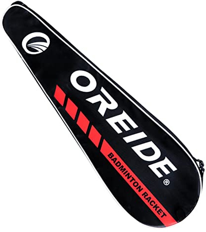 AsrMyjcx Badminton Schlägertasche mit Gepolsterter Schlägerhülle Aus PU Tennis Racket Cover Pickleball Tragetasche mit Verstellbarem Schulterriemen Transportab