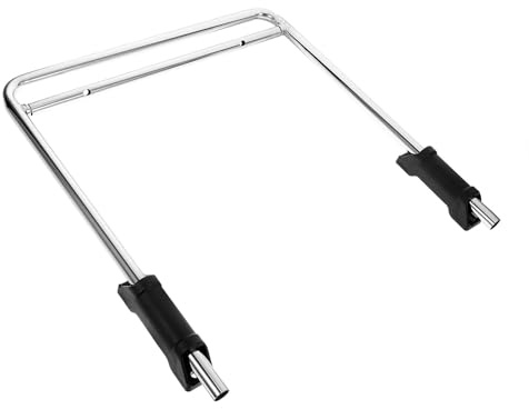 Toyvian Ergonomische Fußstütze Schreibtisch mit Verstellbarer Fußstützenhalterung für Bürostühle aus Edelstahl und Eisen Ausziehbar für Büro und Homeoffice