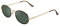 CLANDESTINE - Sonnenbrille Ovo 17 Gold Habana Dark Green - Grüne Nylon Gläser und Stahlrahmen - Sonnenbrille für Männer und Damen - Mit Smart Vision Technology - Bessere Sicht und Geringere Blendung