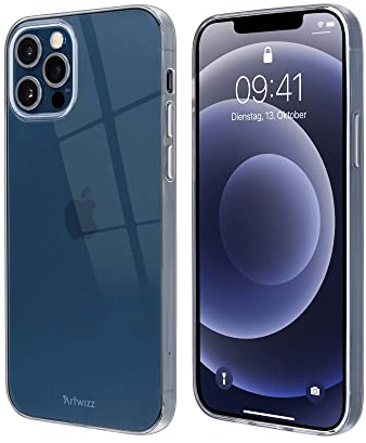 Artwizz NoCase Handyhülle kompatibel mit iPhone 12/12 PRO - Ultra Dünne, Elastische TPU Schutzhülle - Transparent