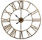 Shoze Roman Numerals Wall Clock Metal Large Wall Clocks for Living Room 60cm(23.6inch) Vintage Clocks for Bedrooms Kitchen Home Accessories Silent Non-Ticking Cafe Hotel Office (Bronze)