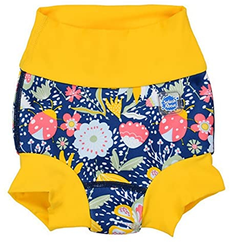 Splash About Happy Nappy Duo Pannolino da Nuoto Riutilizzabile, Garden Delight, 12-24 Mesi