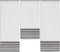 Experience by Omega 3er Set Miniflächen 4er Set Scheibengardine Küchengardine Tunnelzug Bistrogardine Größe 3 x 30 x 80/60/80 cm, Farbe 4027 02 - Weiß/Anthrazit