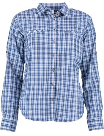 TOM COLLINS Damen Bluse Langarm Freizeitbluse mit Liegekragen Sukato