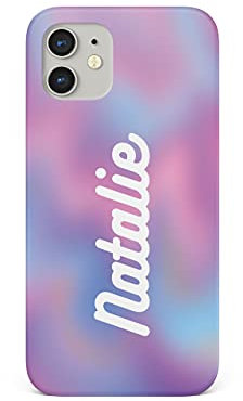 Tirita Personalised Phone Case Cover Compatible with iPhone 13 Pro Max - Holographic Ombre [04 - Electric Effervescent]