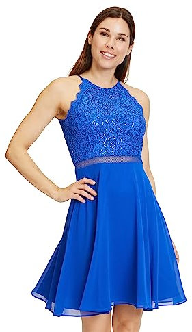 Vera Mont Damen 0181/4825 Kleid, Juwelblau, 40