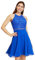 Vera Mont Damen 0181/4825 Kleid, Juwelblau, 40