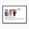 codiarts. Poster XL-Grußkarte personalisiert, mit deinen Fotos und Definition, DIN A4 Klappkarte, inkl. Umschlag, optional mit Rahmen, Fotogeschenk personalisierbar (008 BFF)