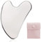 Gua Sha Edelstahl Herzform Kratz-Massage Tool für Gesicht, Augen, Hals zur Hautpflege, Schönheit und Entspannung der Körpermuskulatur (Edelstahl)