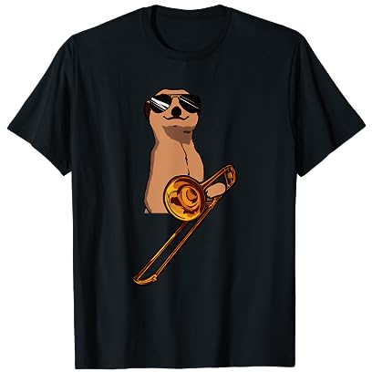 Erdmännchen Posaunenspieler Posaunist Posaune T-Shirt