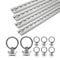 LABT Aluminium Airlineschienen Set mit Fittingen. 4X 1,5m Schienen 8X Zurrösen Eckige Airlineschiene zur Ladungssicherung für Anhänger, LKW, Wohnmobile - eloxierte Zurrschiene (Set 11)