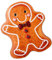 BESTonZON Empty Tin Box for Christmas Cartoon Gingerbread Man Treat Box Decorative Cookie Container for Holiday Candy Biscuits Unique Festive Packaging Storage