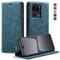 Casecret Handyhülle für Xiaomi 13 Lite Hülle Premium Leder Klappbar Flip Case Tasche Wallet Magnet Magnetisch Kartenfach Klapphülle Schutzhülle Lederhülle Standfunktion für Xiaomi 13 Lite 5G Blaugrün