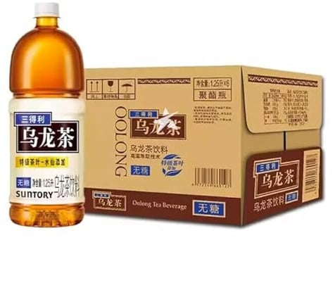 Suntory Oolong Tea Sugar Free Bottled Tea Drink 1.25L - Box of 6 Bottles