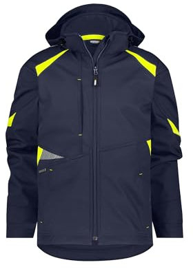 DASSY® Kalama Softshell-jacke - Größe XL - NACHTBLAU/NEONGELB